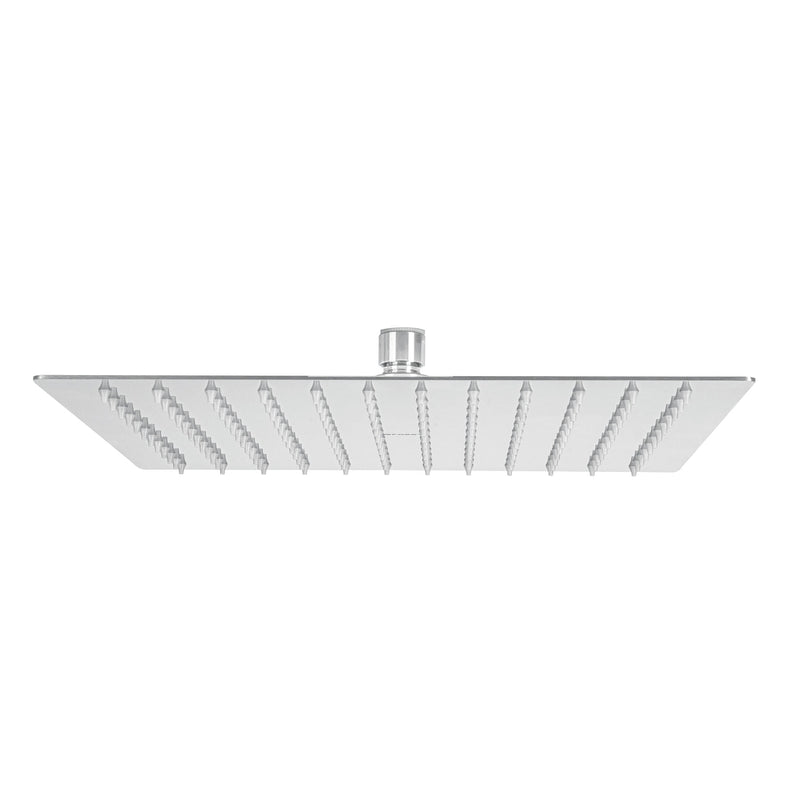 Regadera plato cuadrado 12" sin brazo, cromo, FOSET RIVIERA