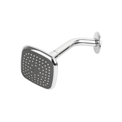 Regadera cuadrada, ABS, 3-3/4", con brazo, Basic
