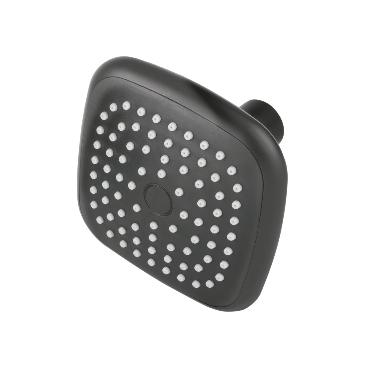 Regadera cuadrada de ABS 3-3/4' sin brazo, negro, Basic