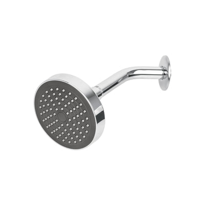 Regadera redonda, ABS, 4-1/4", con brazo, Basic