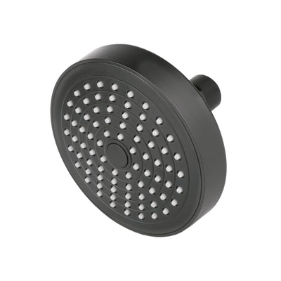 Regadera redonda de ABS 4-1/4' sin brazo, negro, Basic