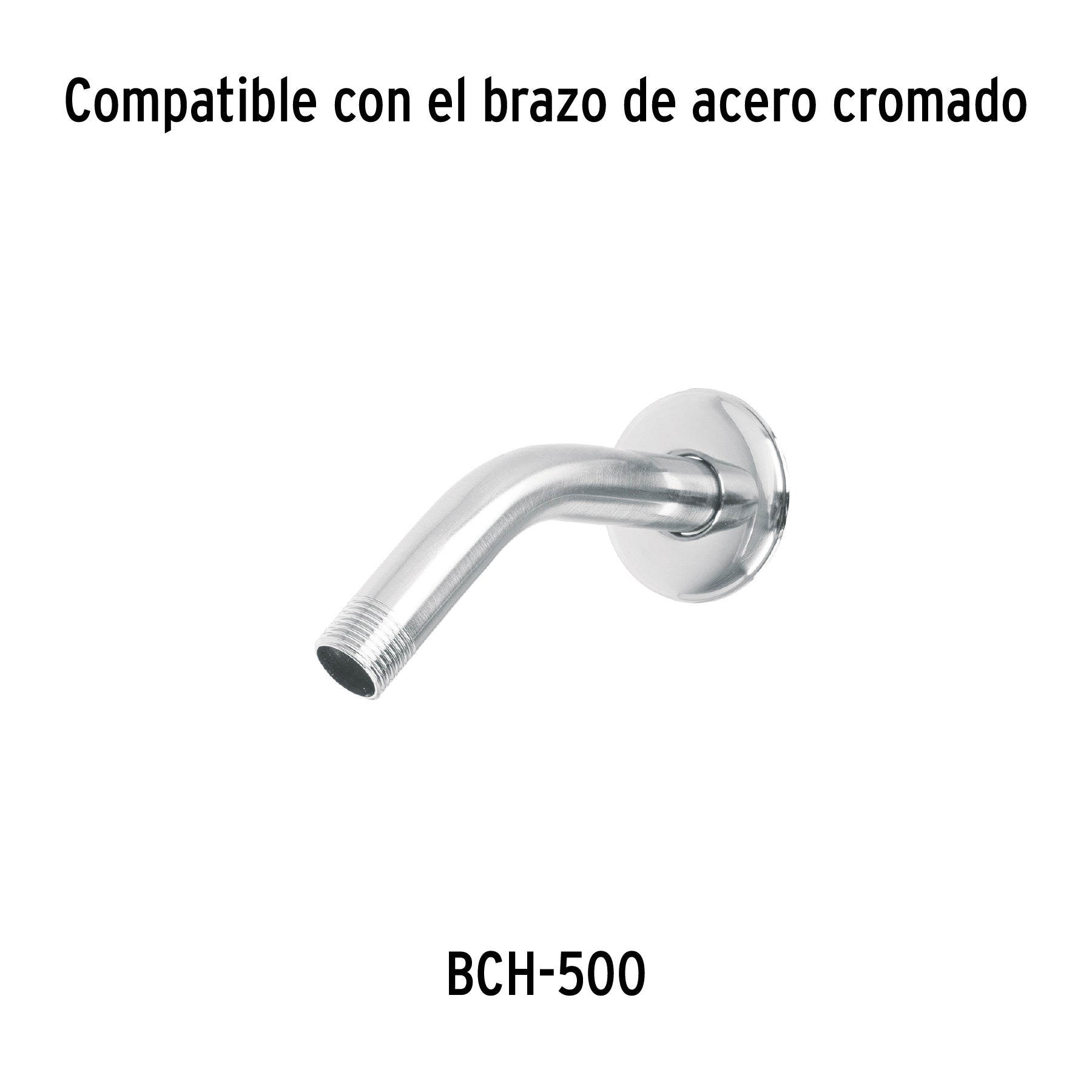 Regadera redonda, ABS, 4-1/4", sin brazo, Basic