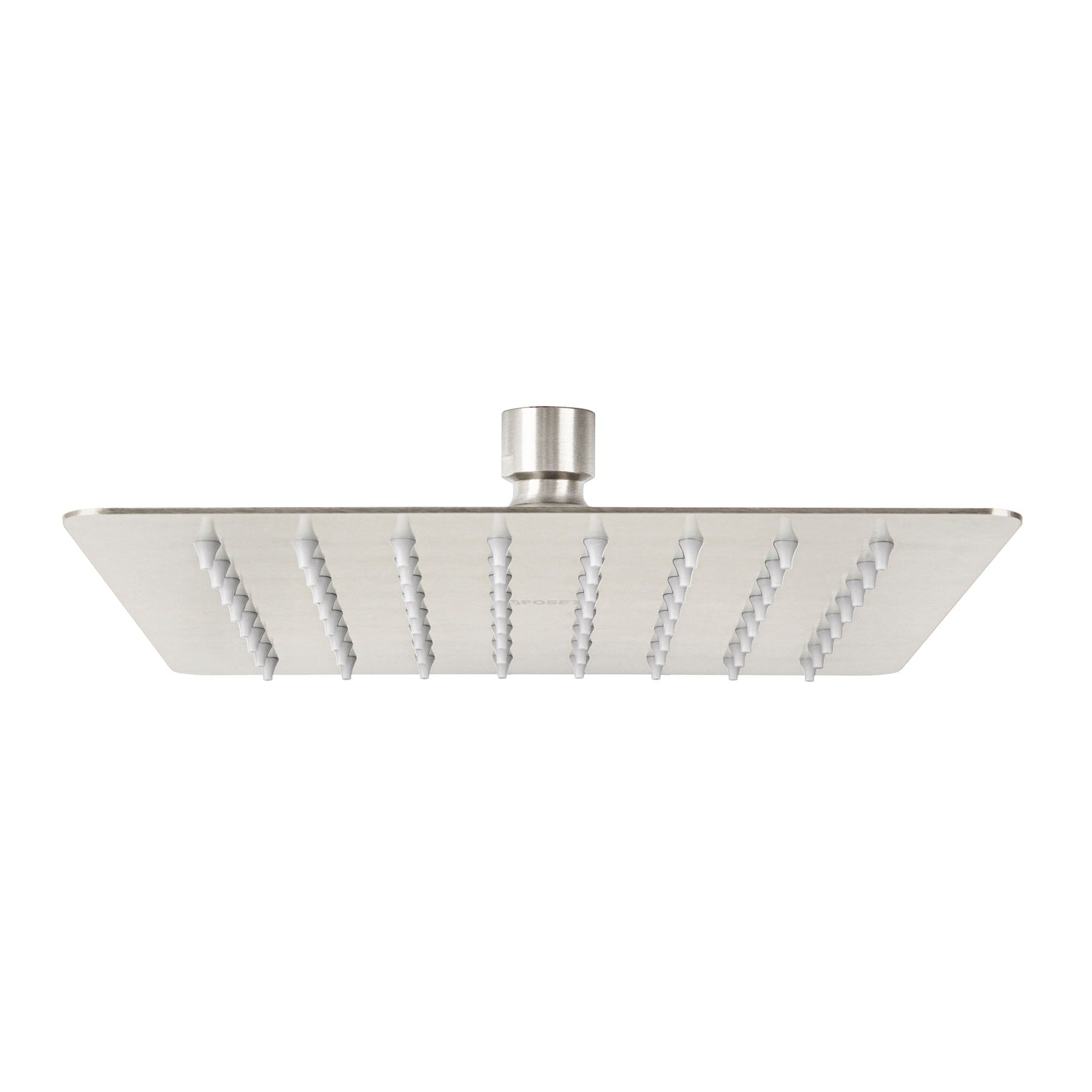 Regadera cuadrada 8', acero inox, sin brazo, satín, Túbig