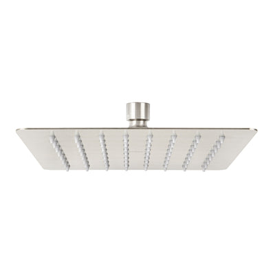 Regadera cuadrada 8', acero inox, sin brazo, satín, Túbig