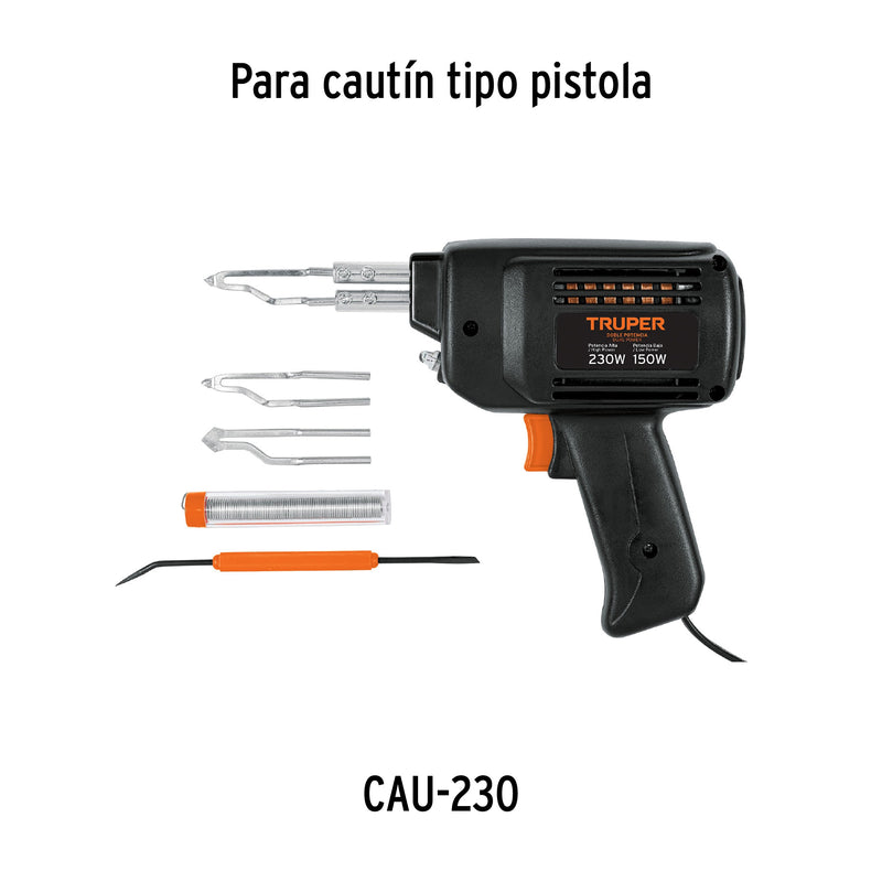 Puntas de repuesto para cautín tipo pistola CAU-230, 2 pzas