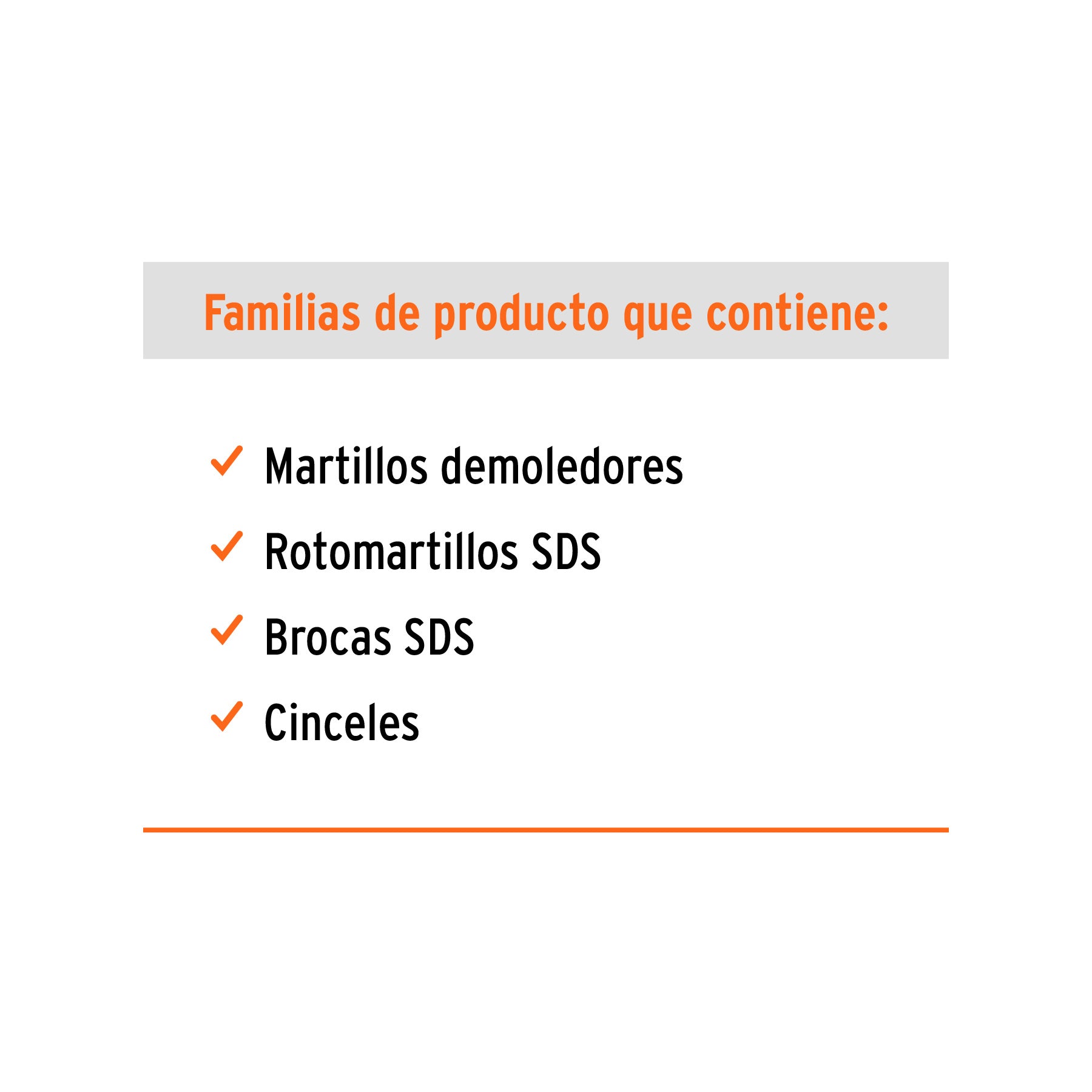 Mueble exhibidor con herramientas de demolición