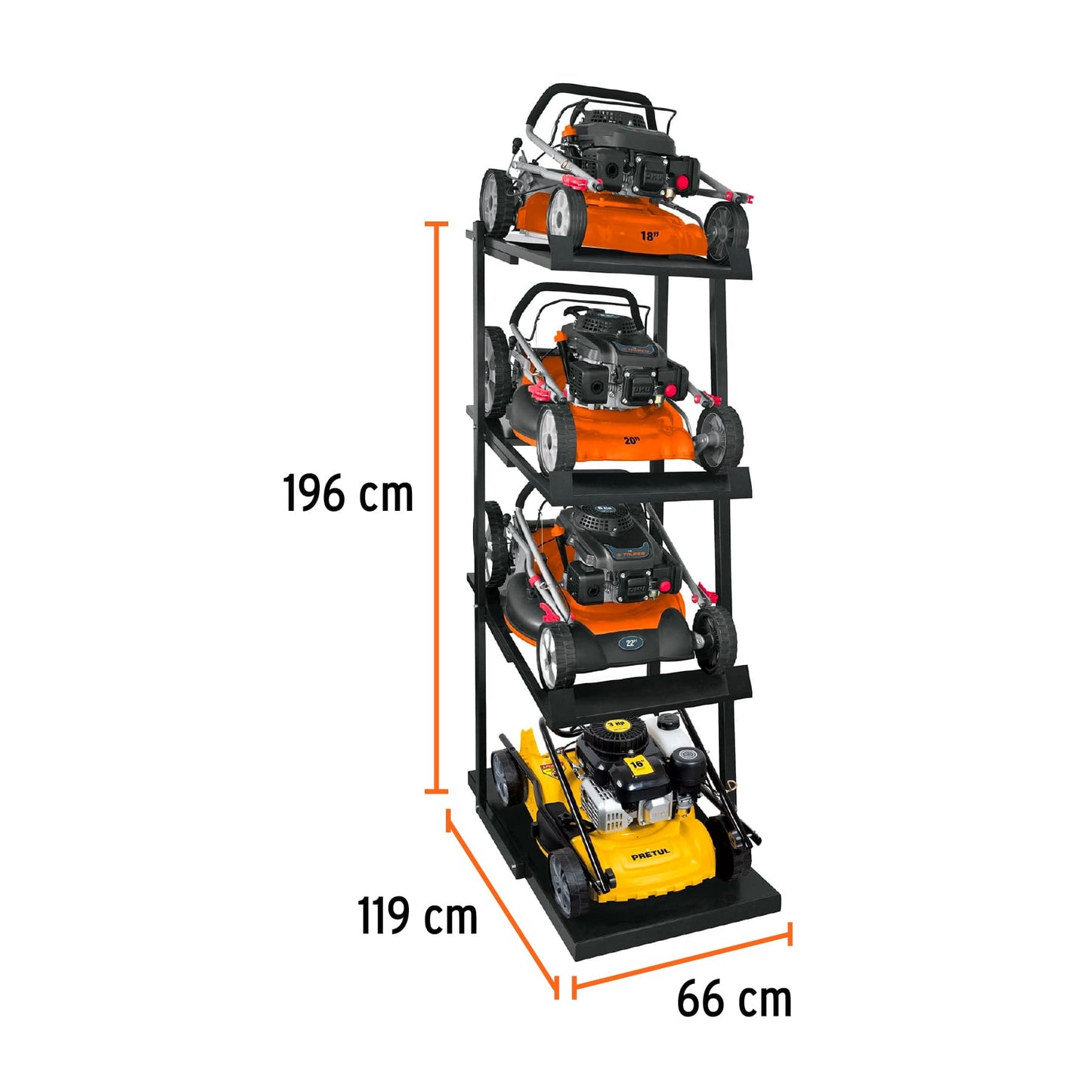 Rack para podadoras