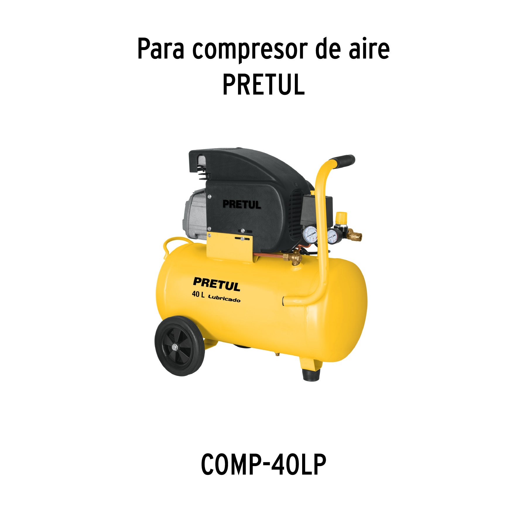 2 ruedas 1-1/2' para compresores Grupo 4, Truper