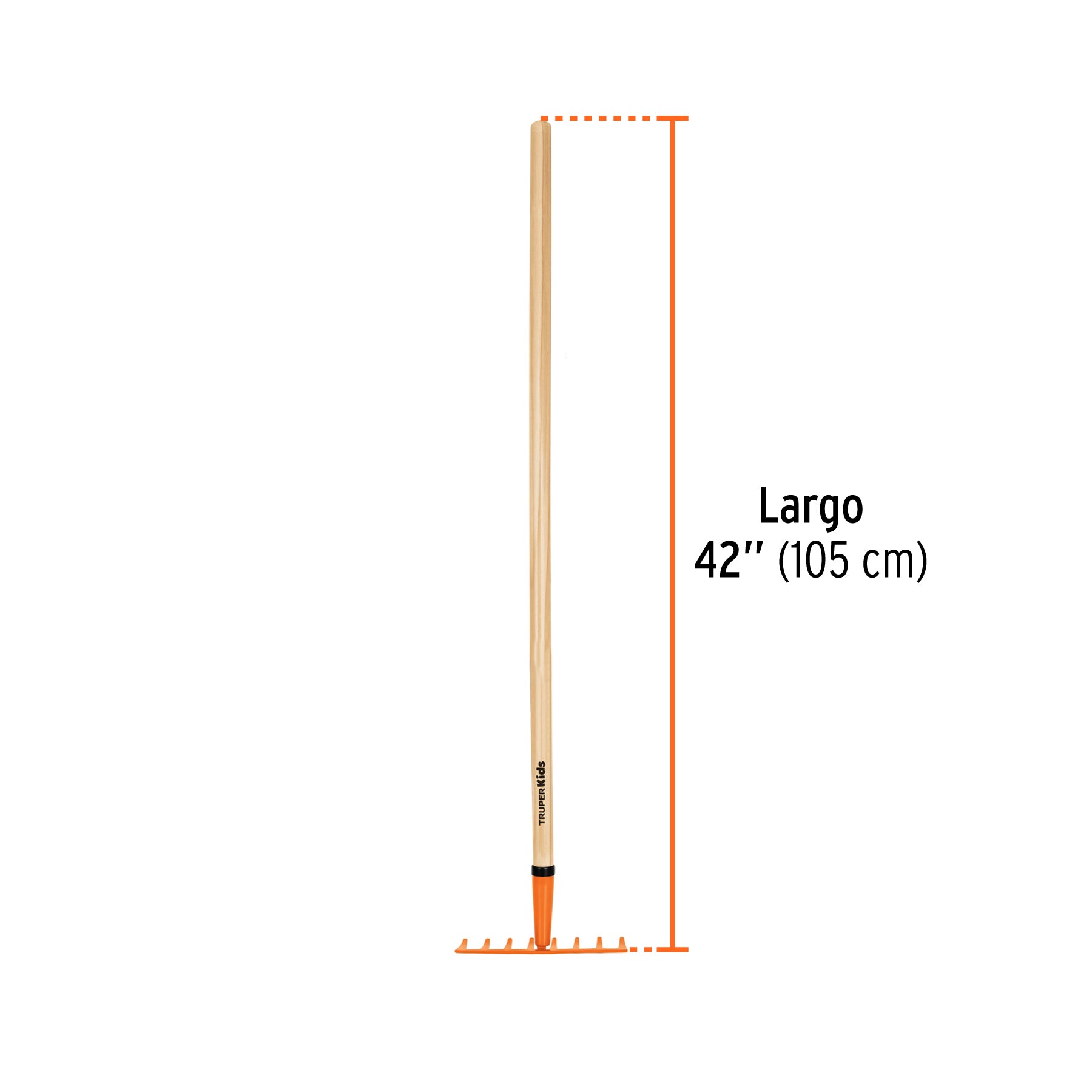 Rastrillo para niños, mango 40-1/2"