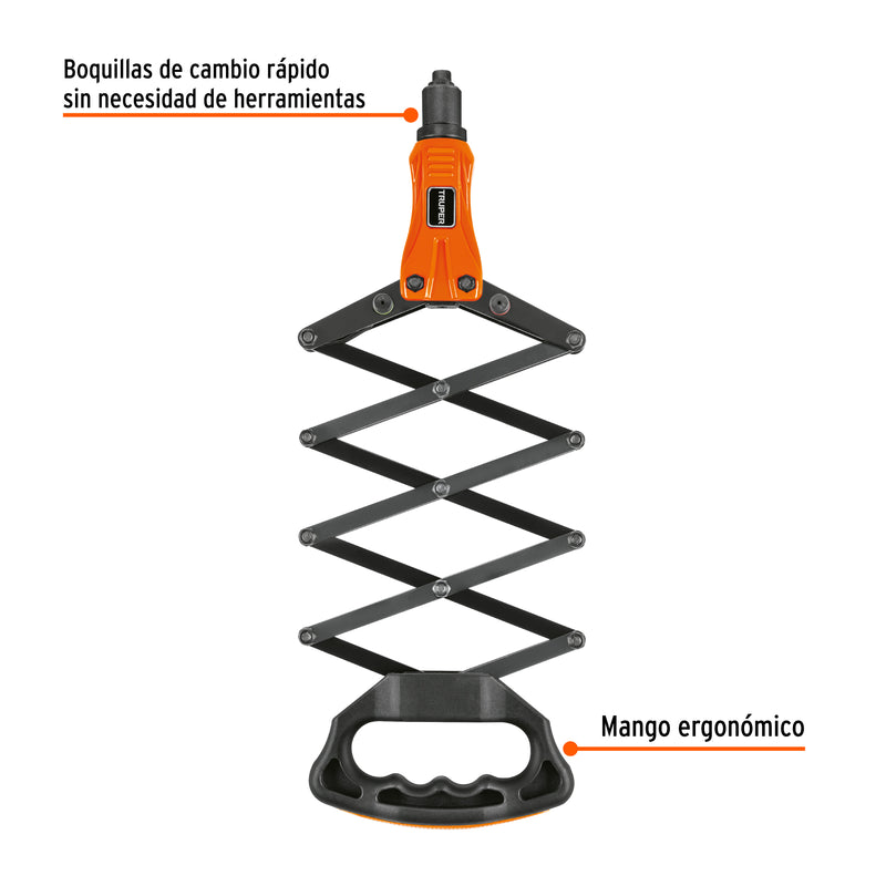 Remachadora tipo acordeón