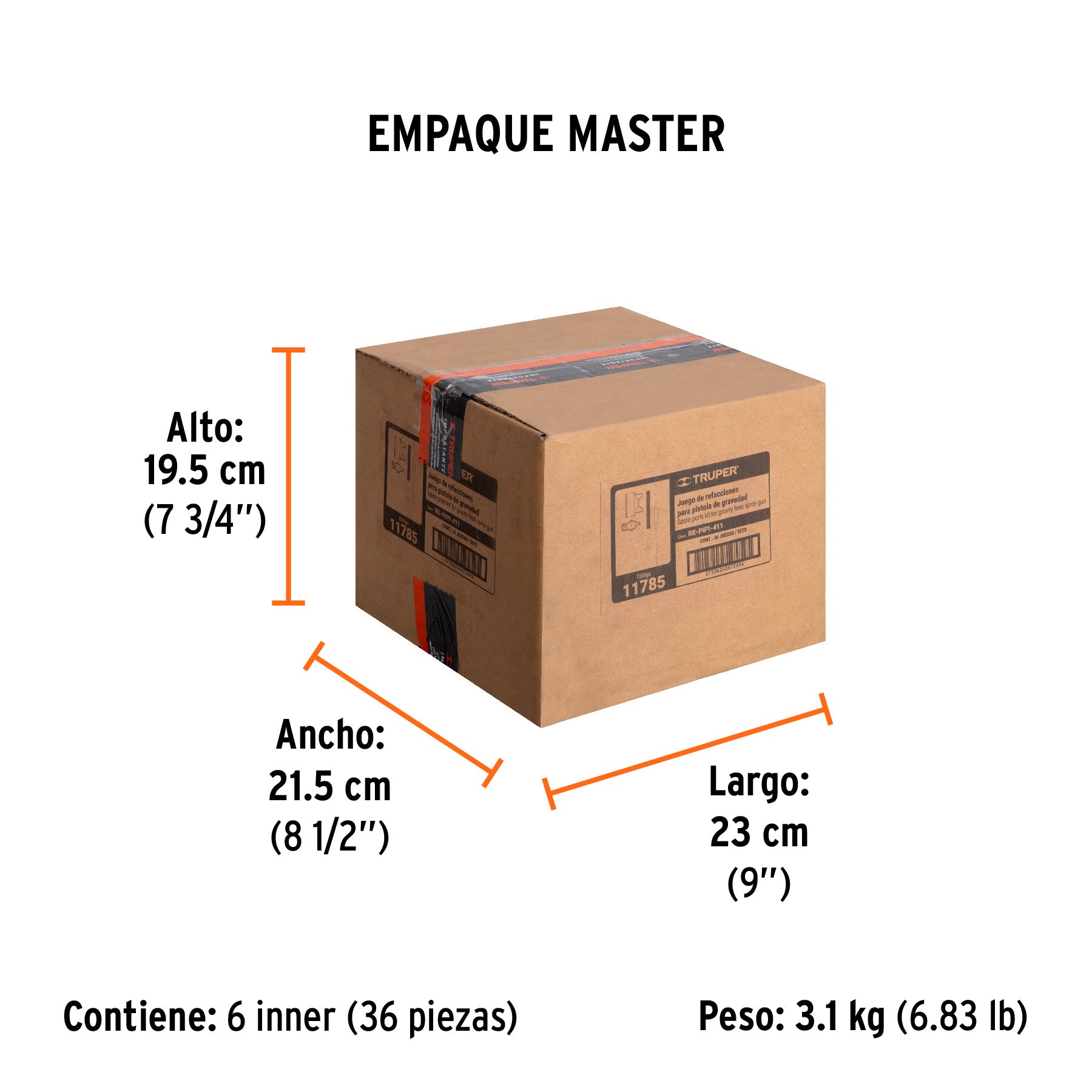 Repuestos de pistolas para pintar, PIPI-411