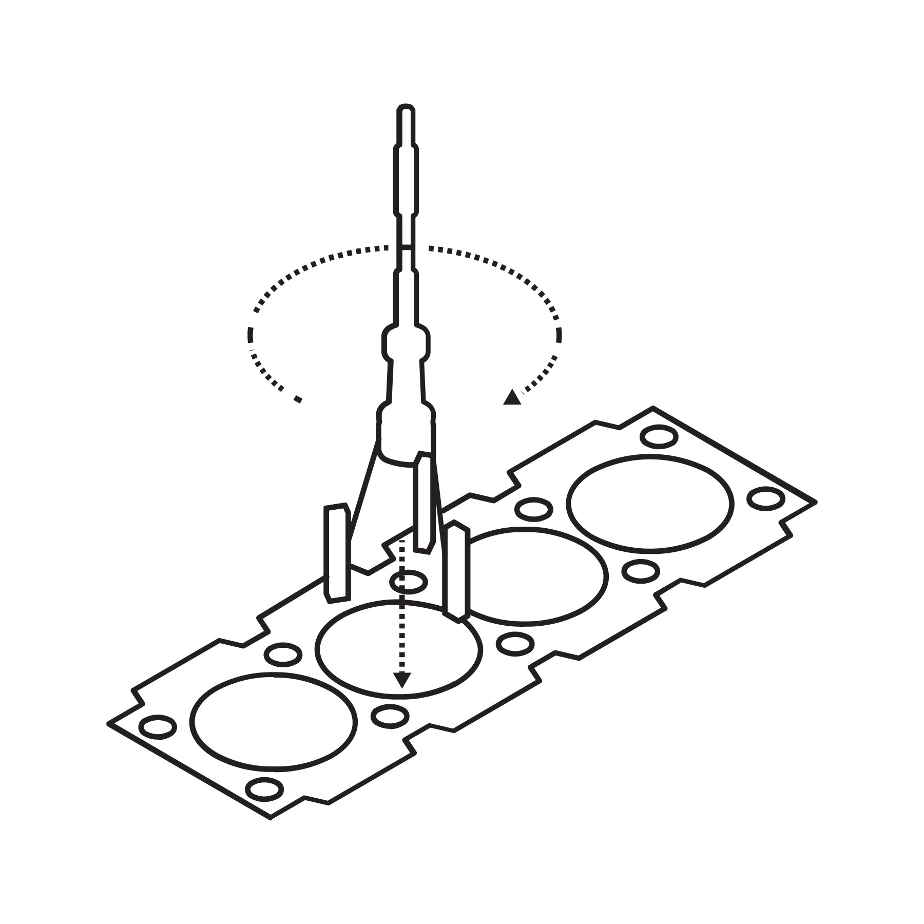 Rectificador para cilindro de motor, 2 a 7"