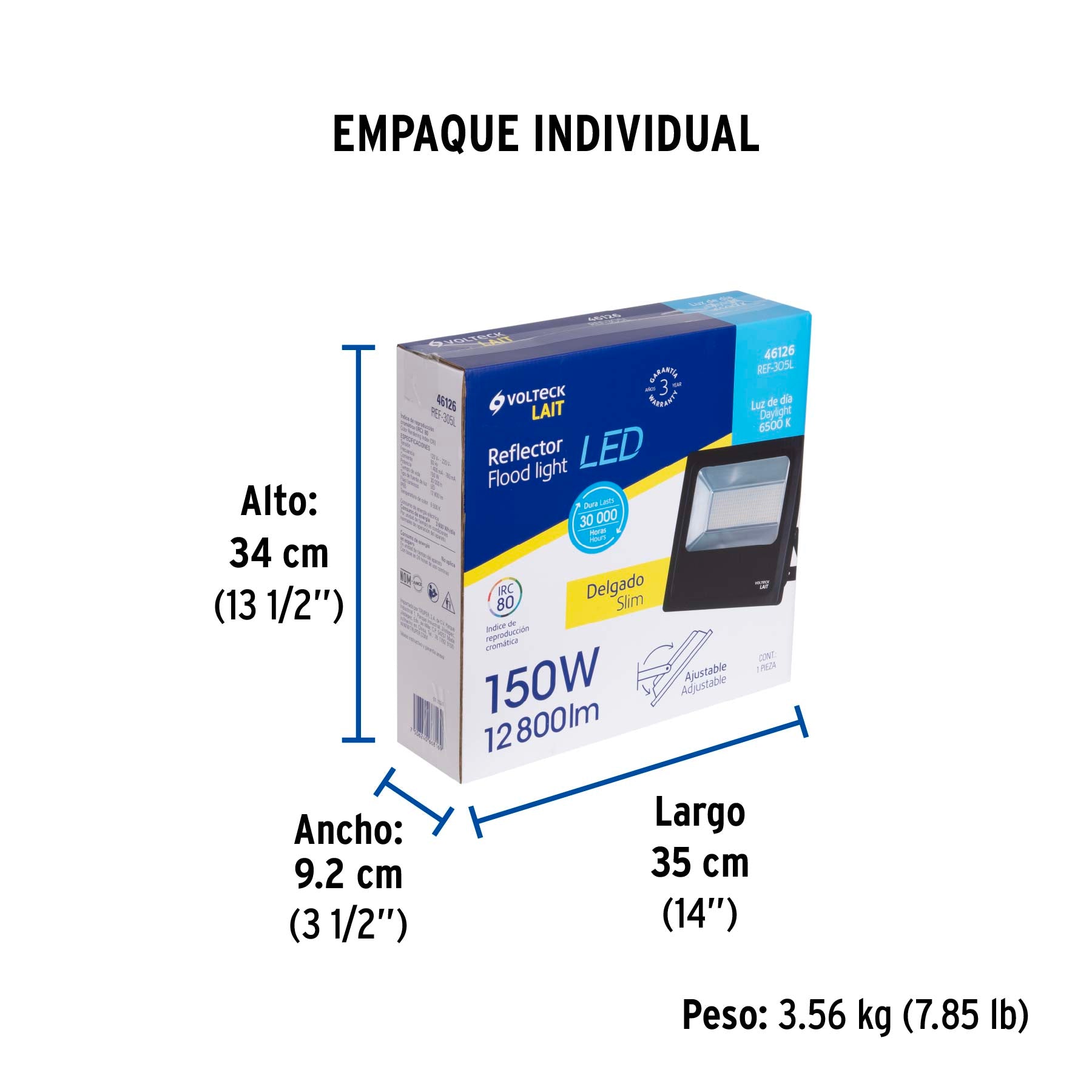 Reflector delgado de LED alta potencia 150 W