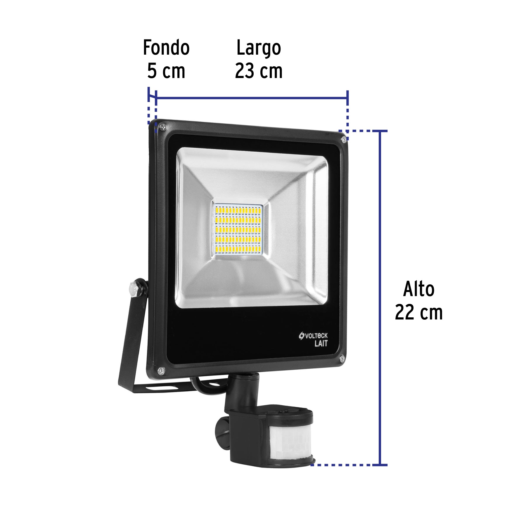 Reflector de LED, 30 W con sensor de movimiento