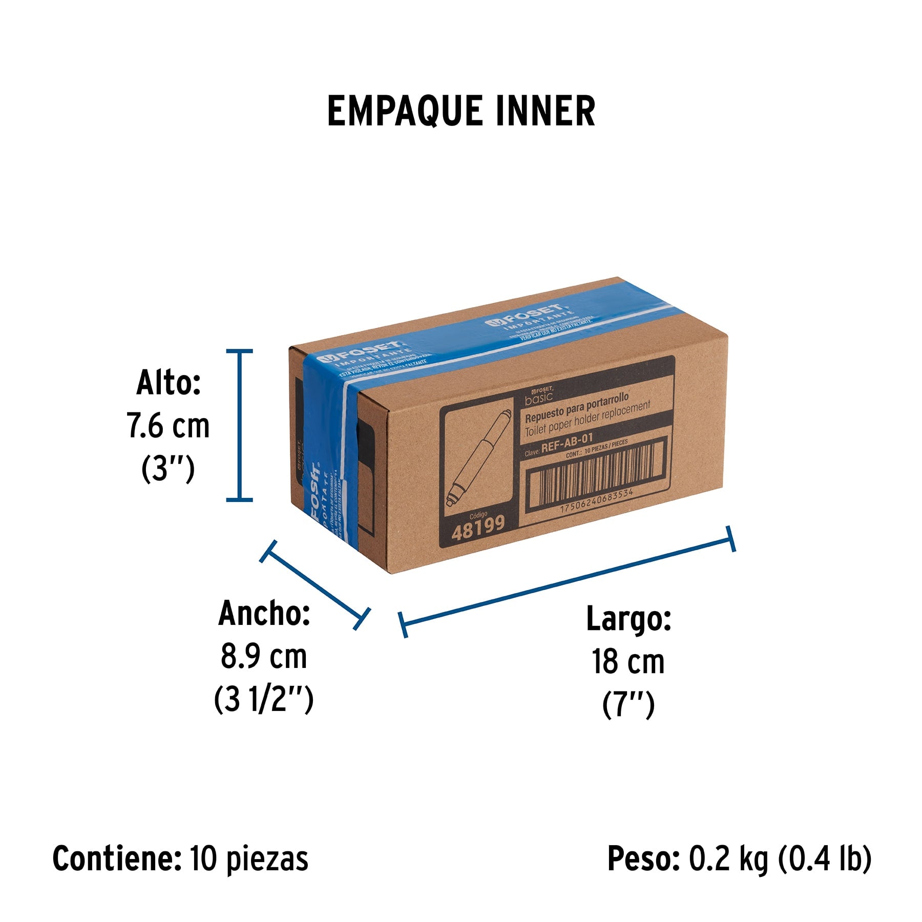 Porta rollo de repuesto, Basic