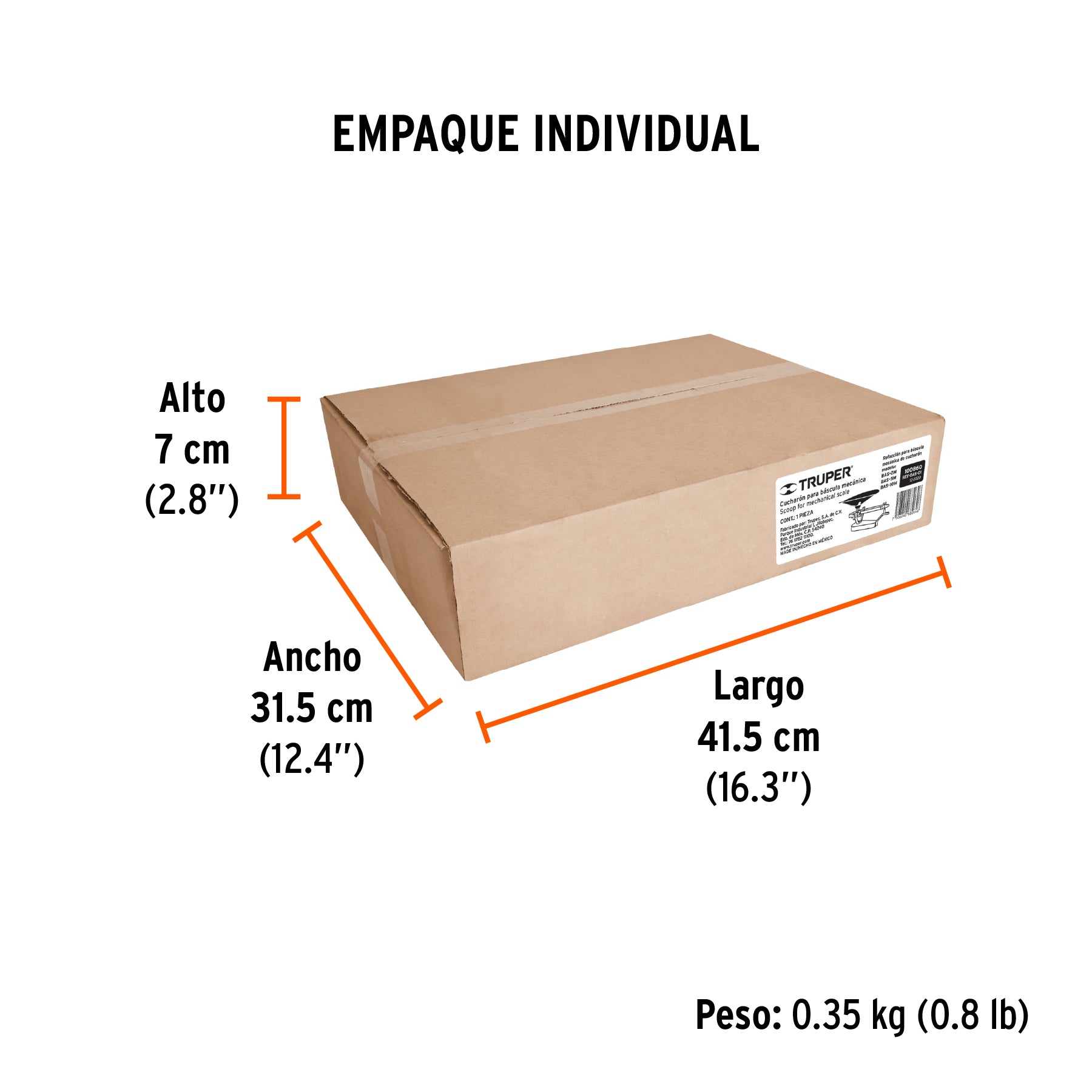 Charola para báscula mecánica, Truper