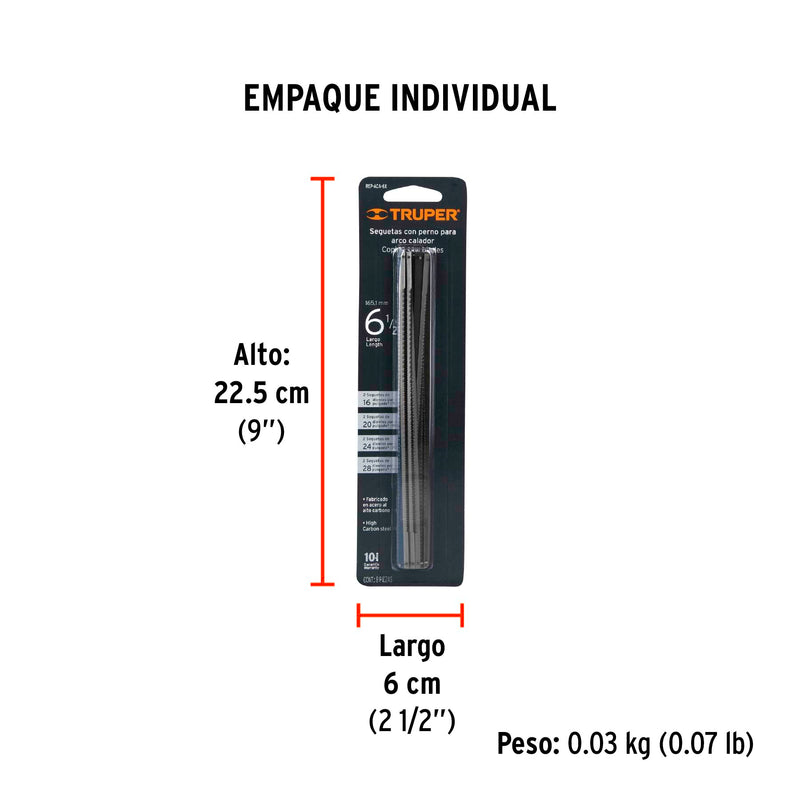 Repuesto de segueta para ACA-6X, blister con 8 pzas