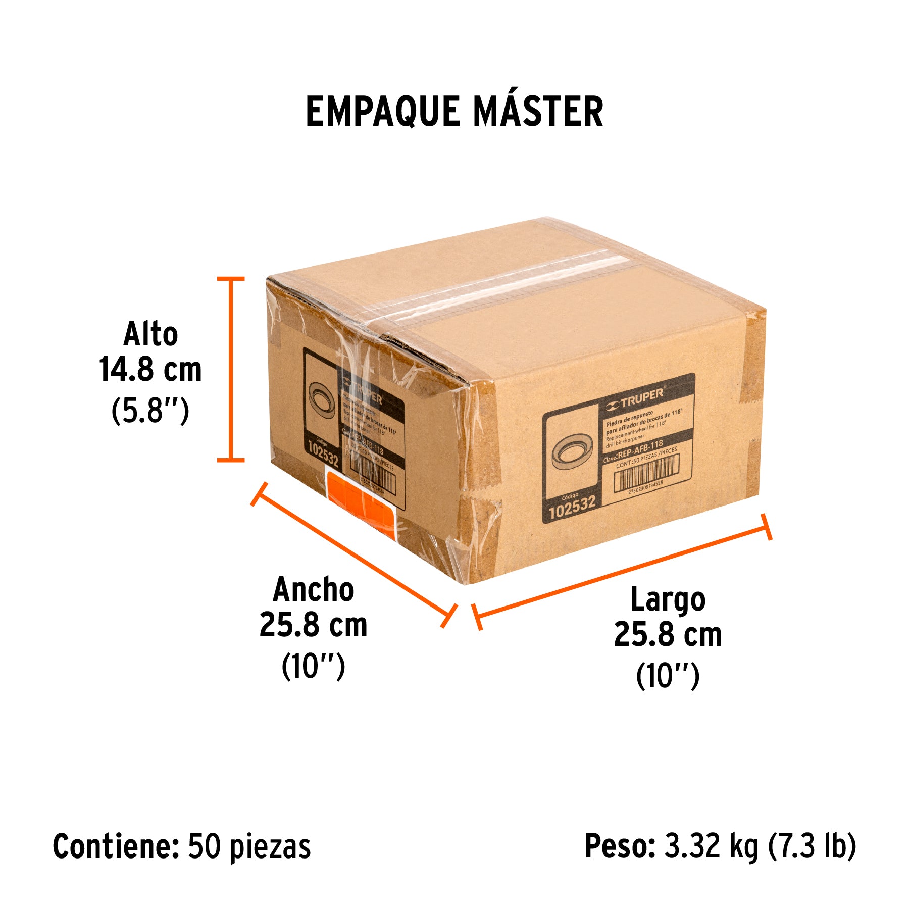 Piedra de afilado de repuesto para AFB-118, Truper