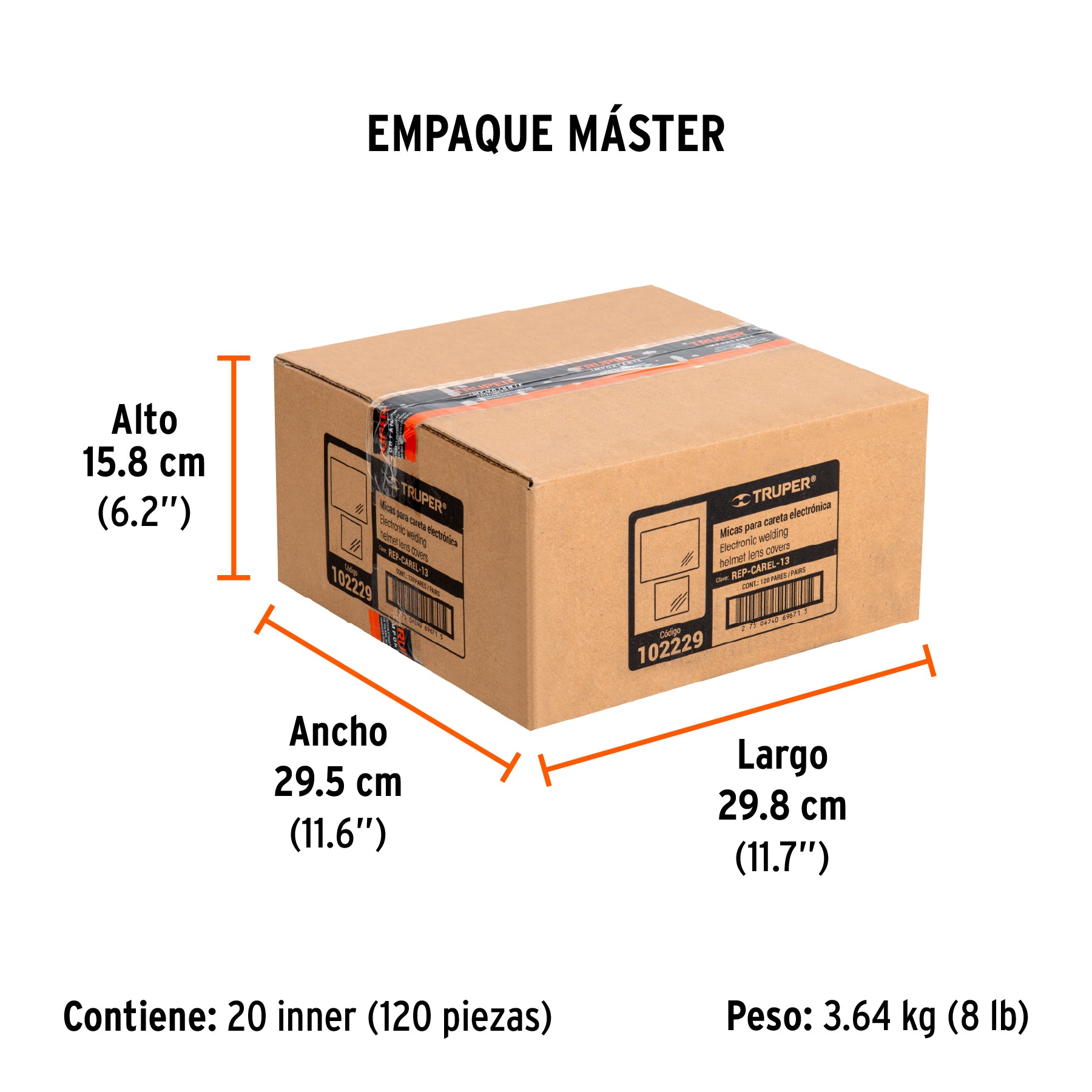 Micas de repuesto para careta CAREL-13, Truper