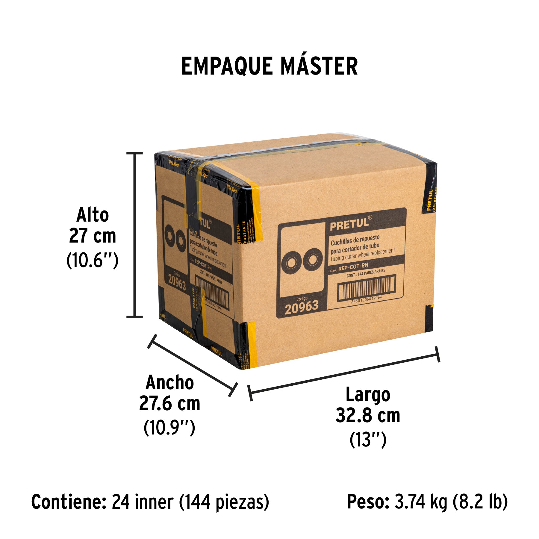 Repuesto de cuchillas para cortador de tubo COT-P, 2 piezas