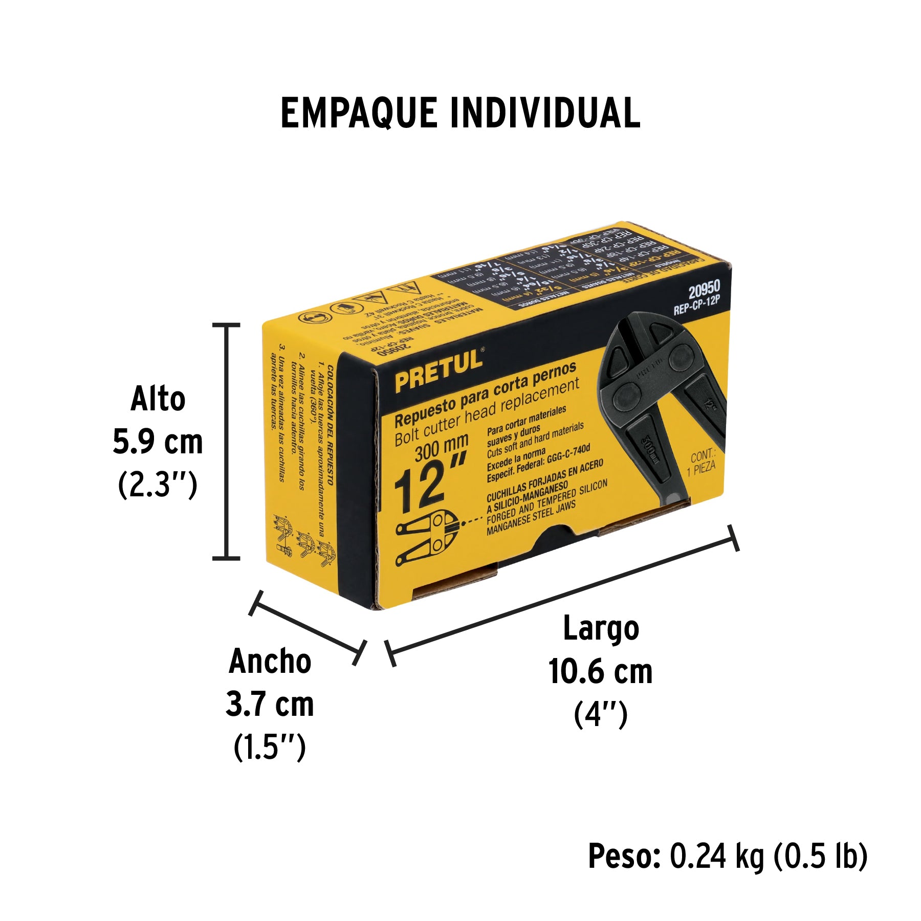 Repuesto de cuchilla para cortapernos cp-12p