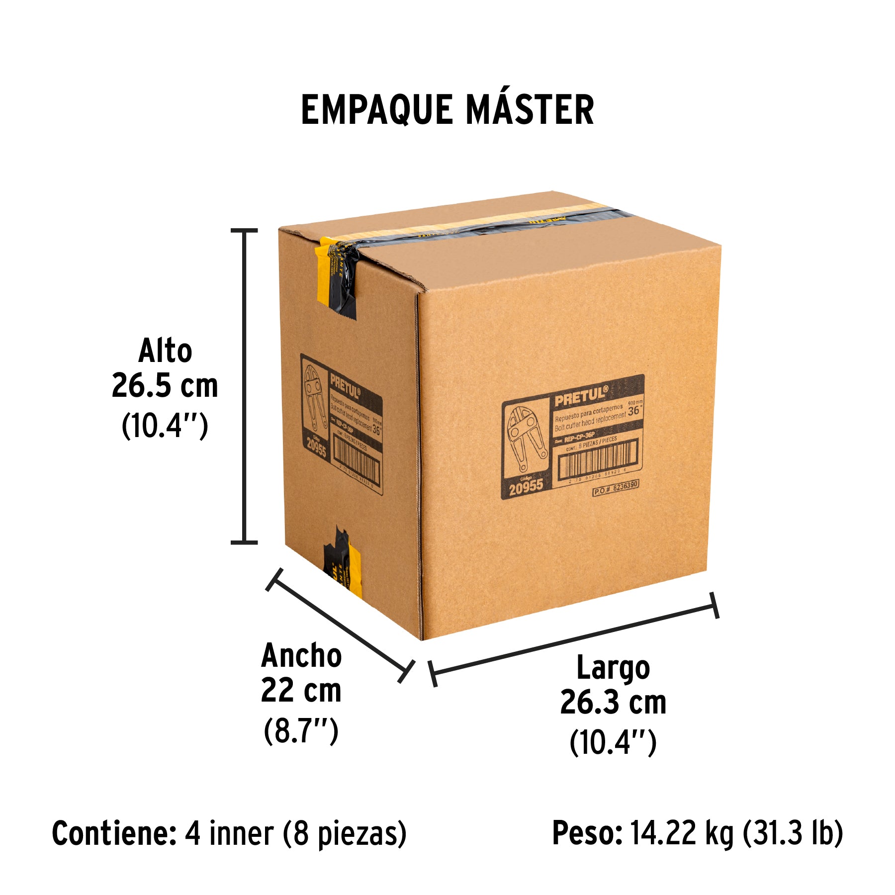 Repuesto de cuchilla para cortapernos cp-36p