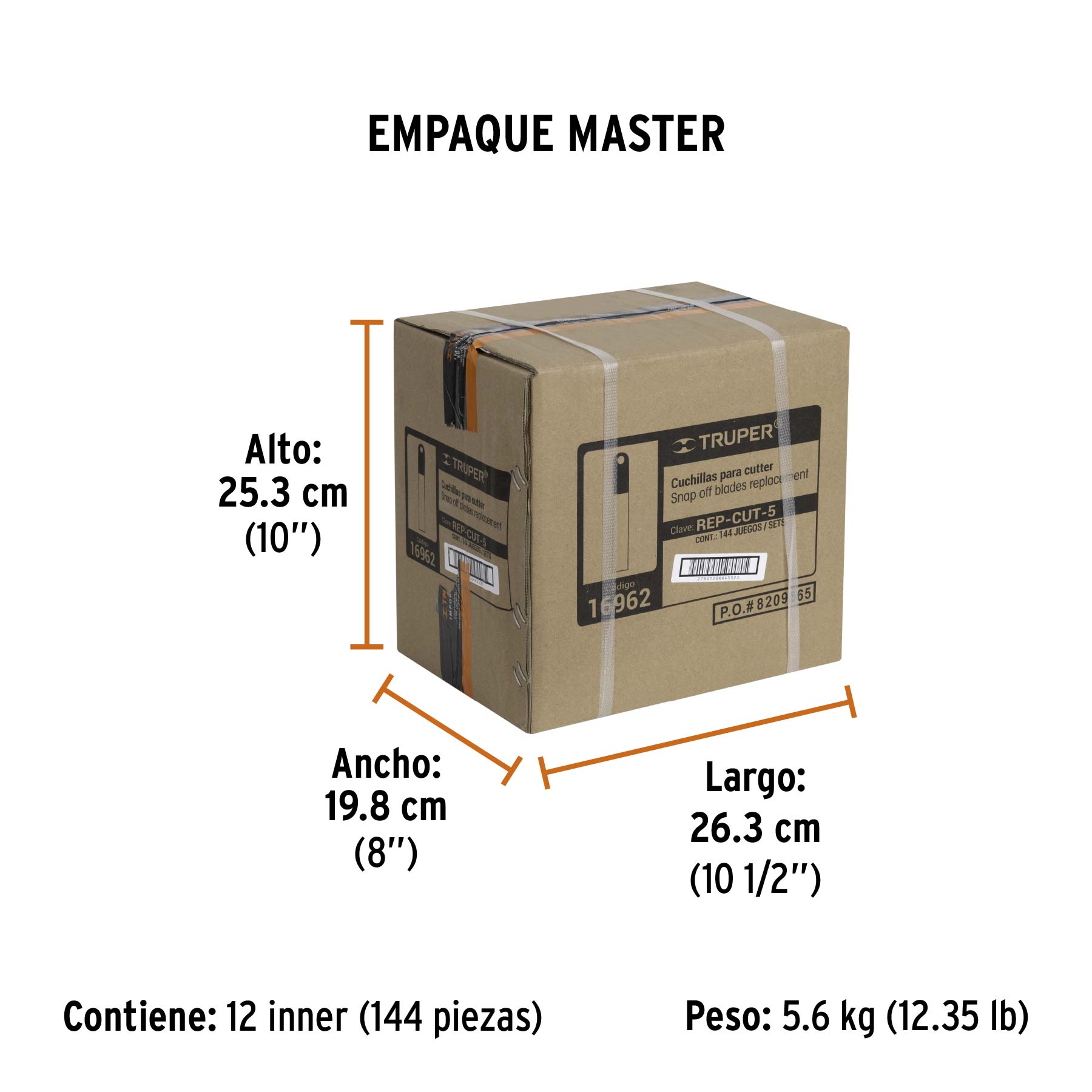 Cuchillas de repuesto para cutter de 9 mm, 10 piezas