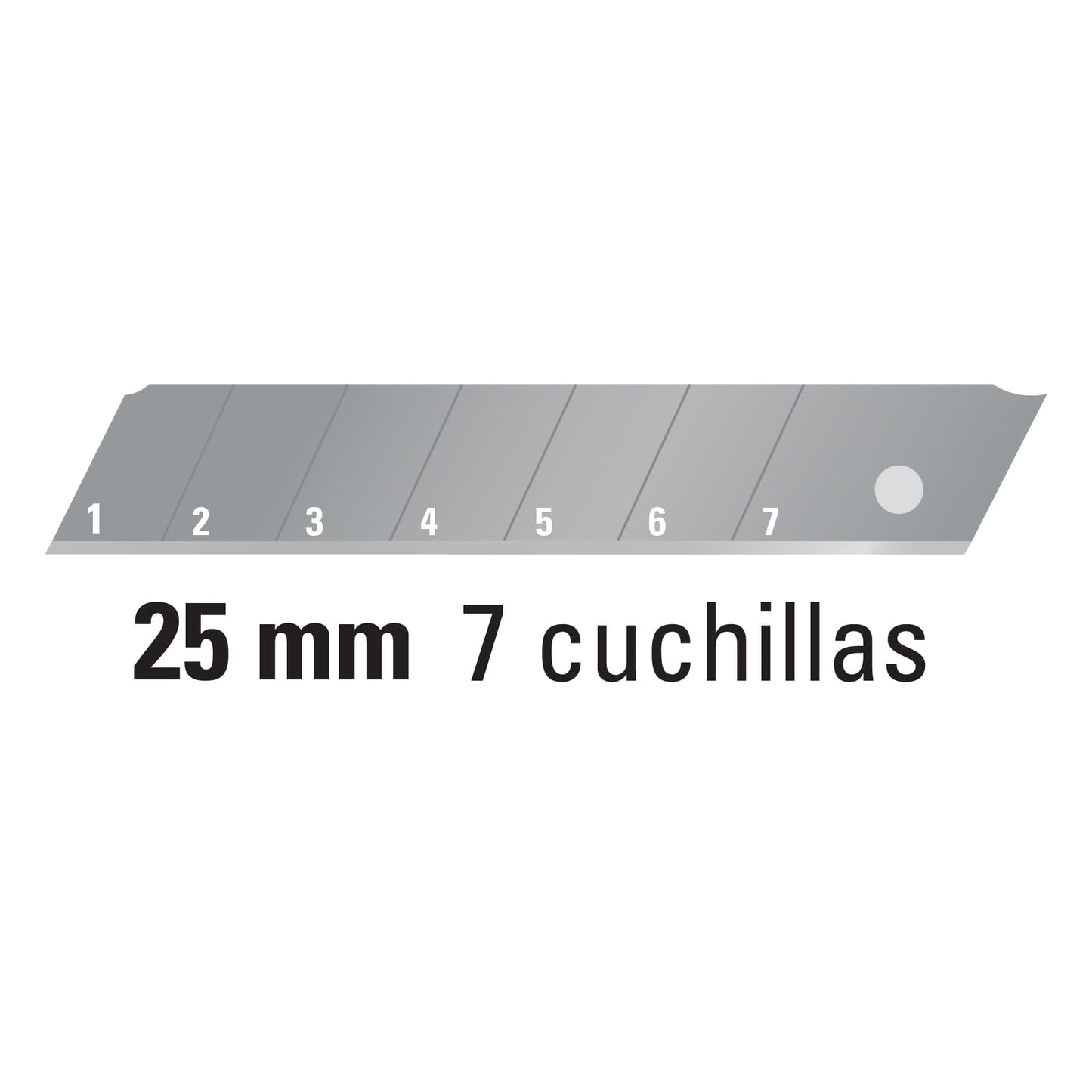 Cuchillas de repuesto para cutter de 25mm, 10 piezas, Expert