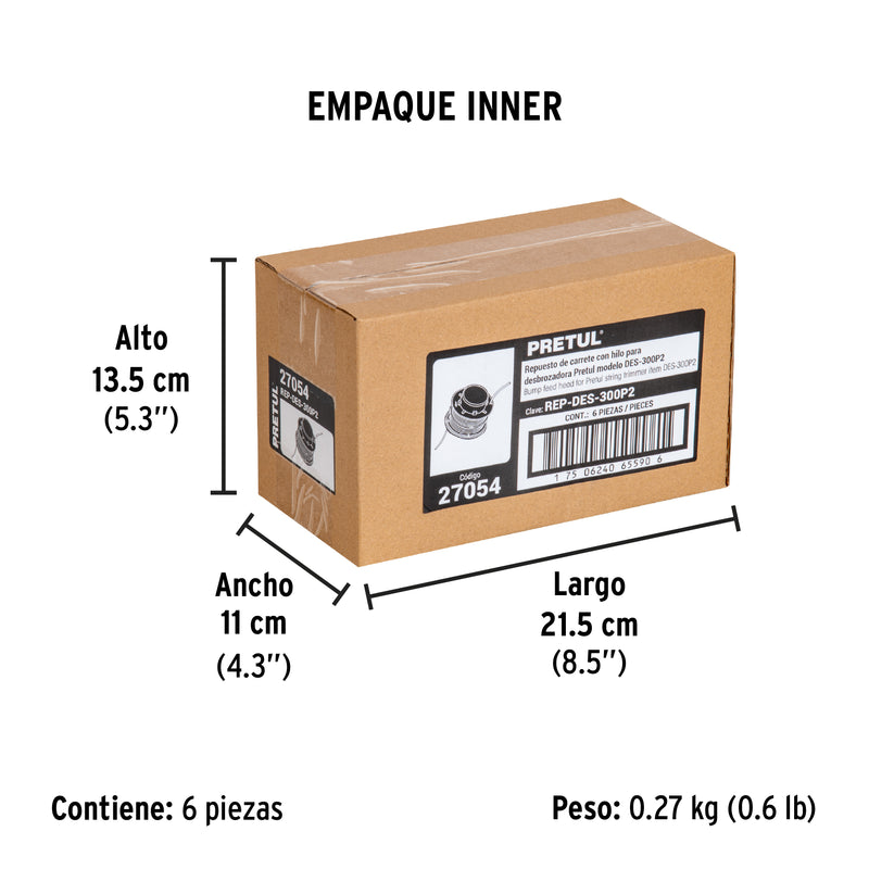 Repuesto de carrete de hilo para Desbrozadora DES - 300P2
