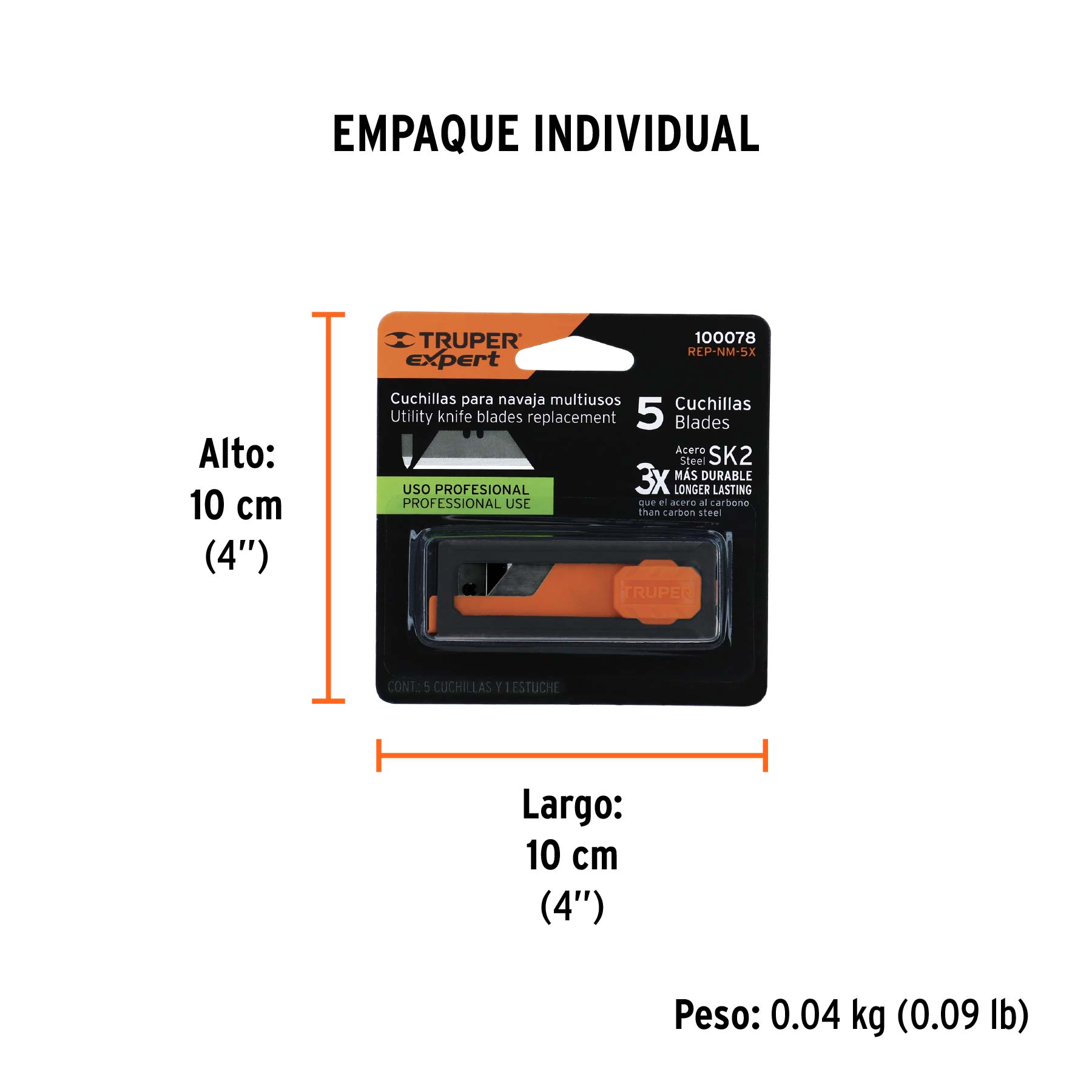 Cuchillas de repuesto para NV-7X y NM-6, 5 piezas, Expert