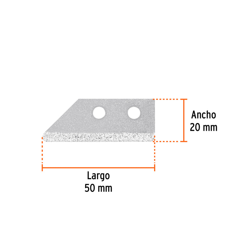 Blíster con 2 cuchillas de repuesto para raspador RA-LE