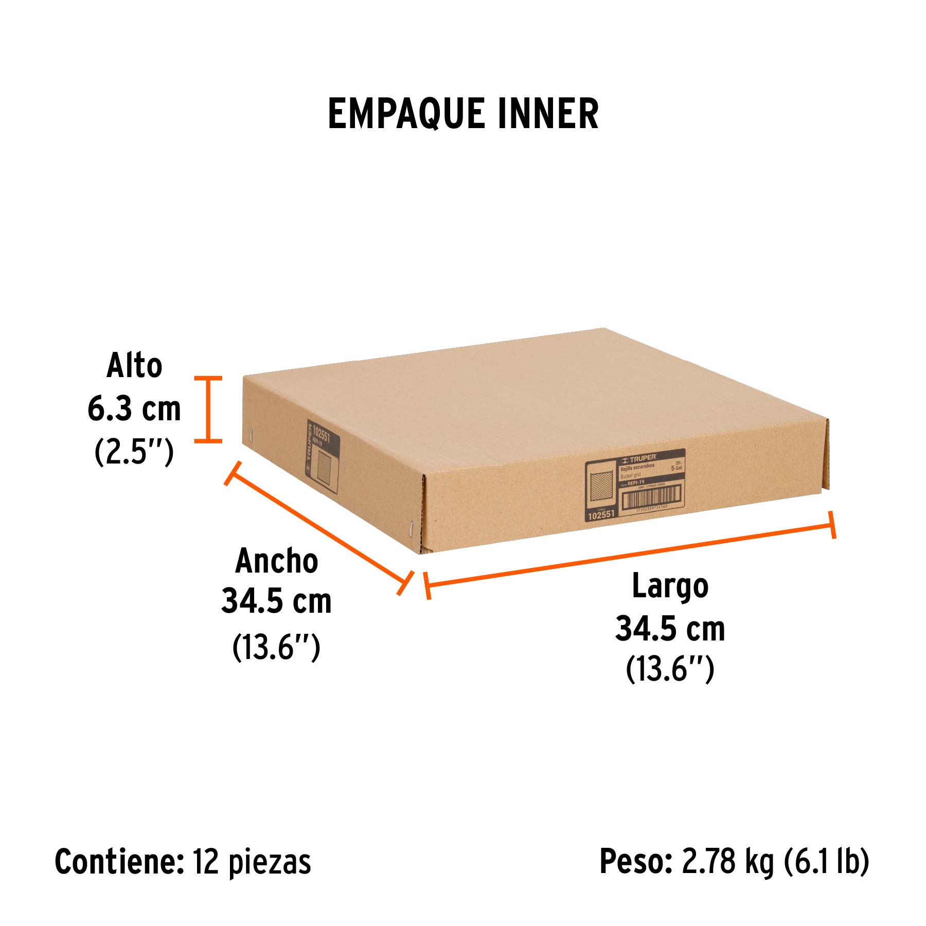 Rejilla escurridora de pintura, Truper