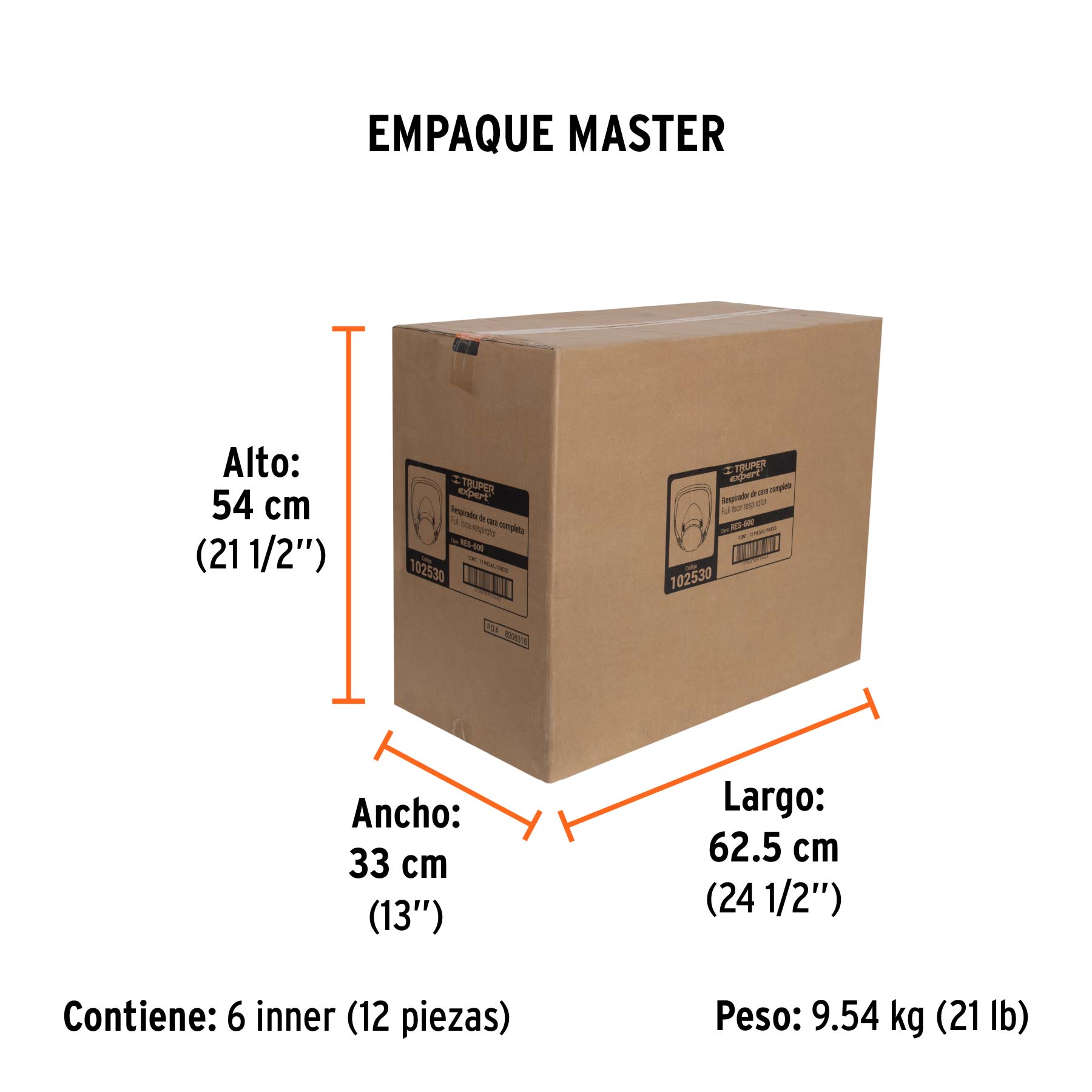 Respirador de cara completa, Truper