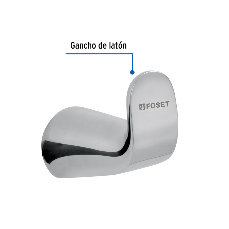 Gancho sencillo para toalla línea Riviera