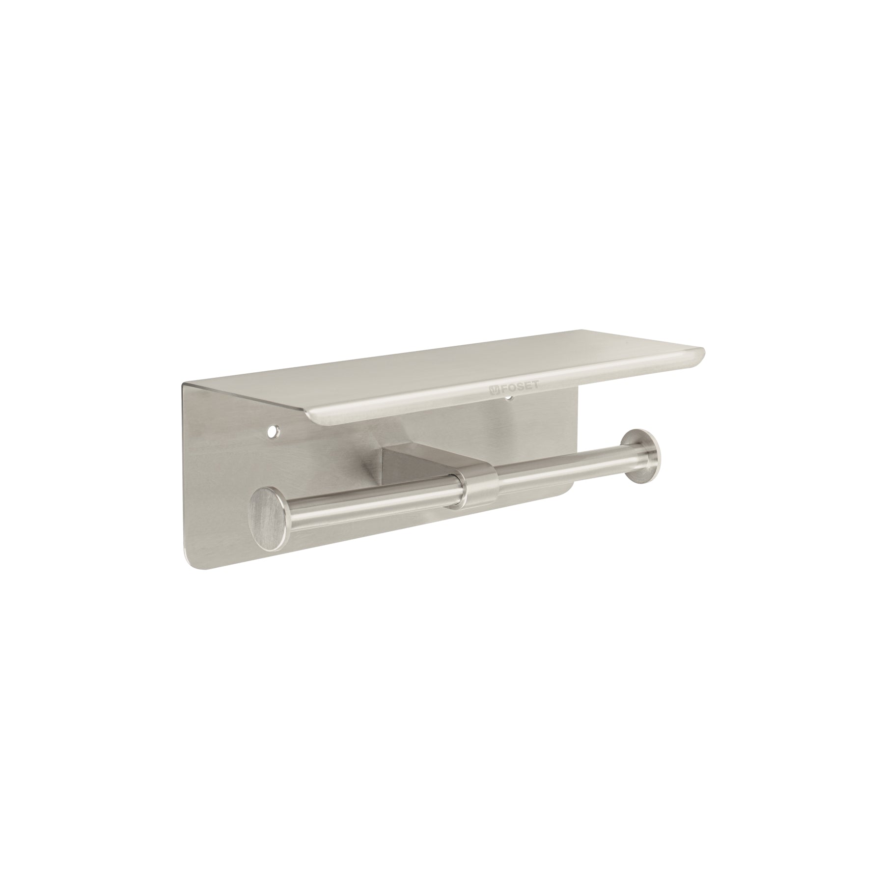 Porta rollo doble con soporte para celular, satín, Riviera