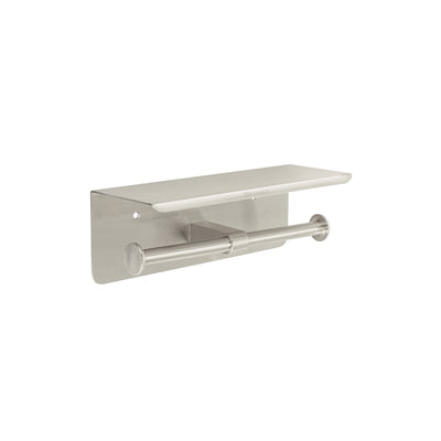 Porta rollo doble con soporte para celular, satín, Riviera