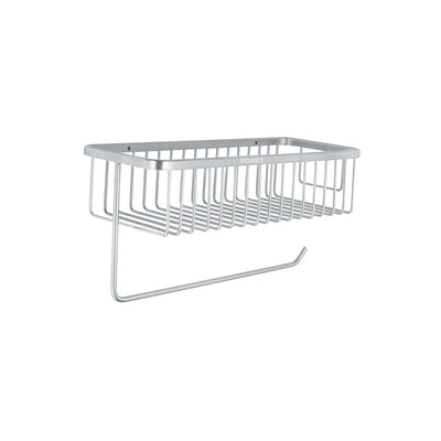 Porta rollo y especiero para cocina, cromo, Riviera