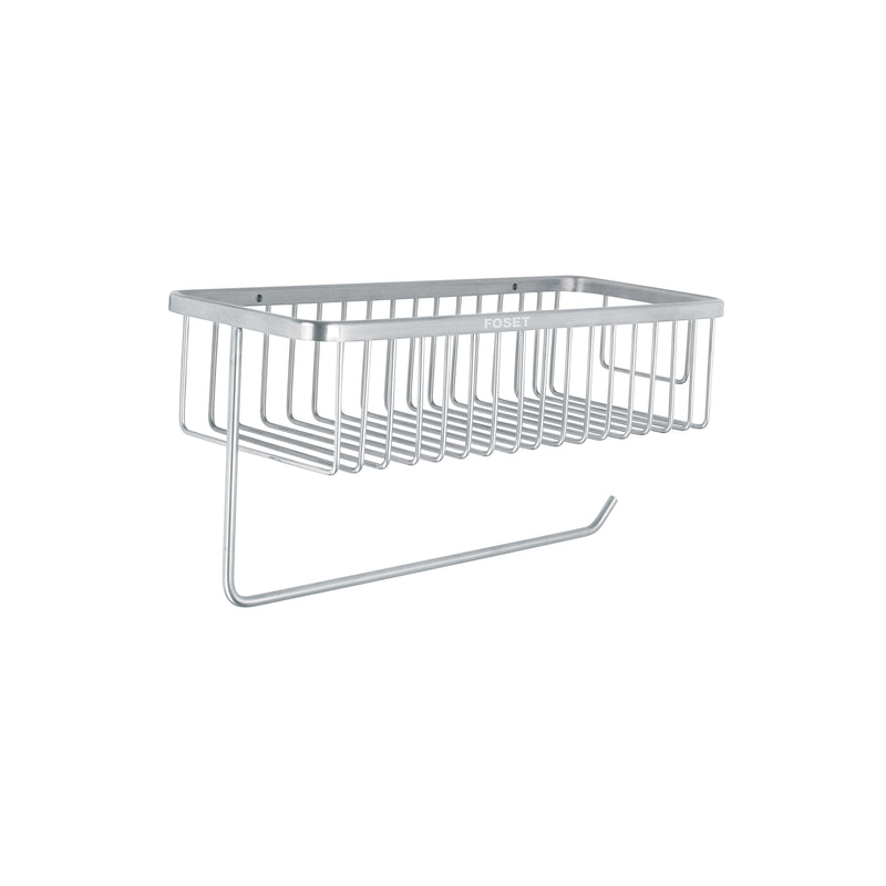 Porta rollo y especiero para cocina, cromo, Riviera