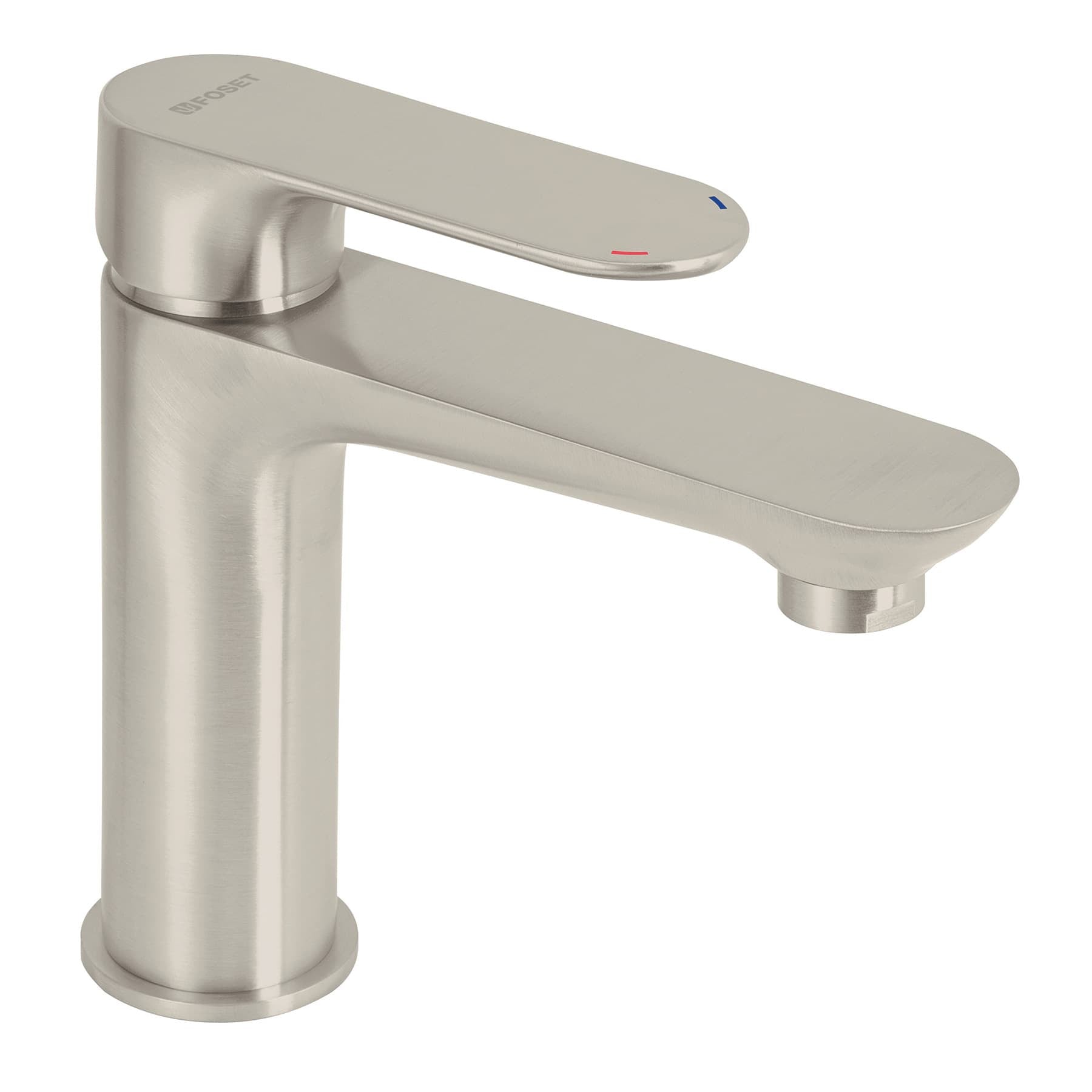Monomando corto para lavabo, satin, Riviera