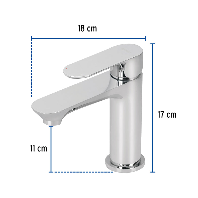 Monomando corto para lavabo, Riviera