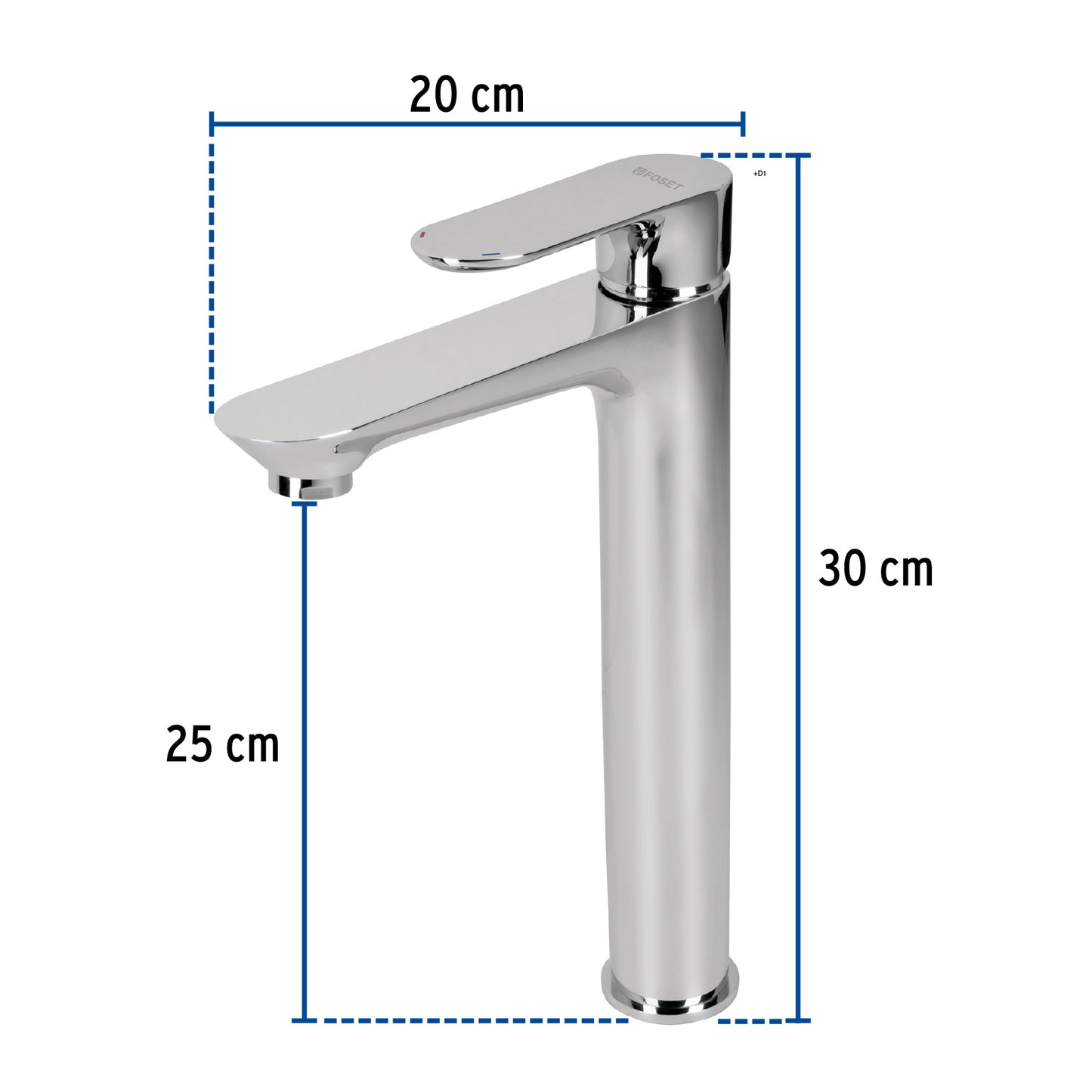 Monomando alto para lavabo, Riviera