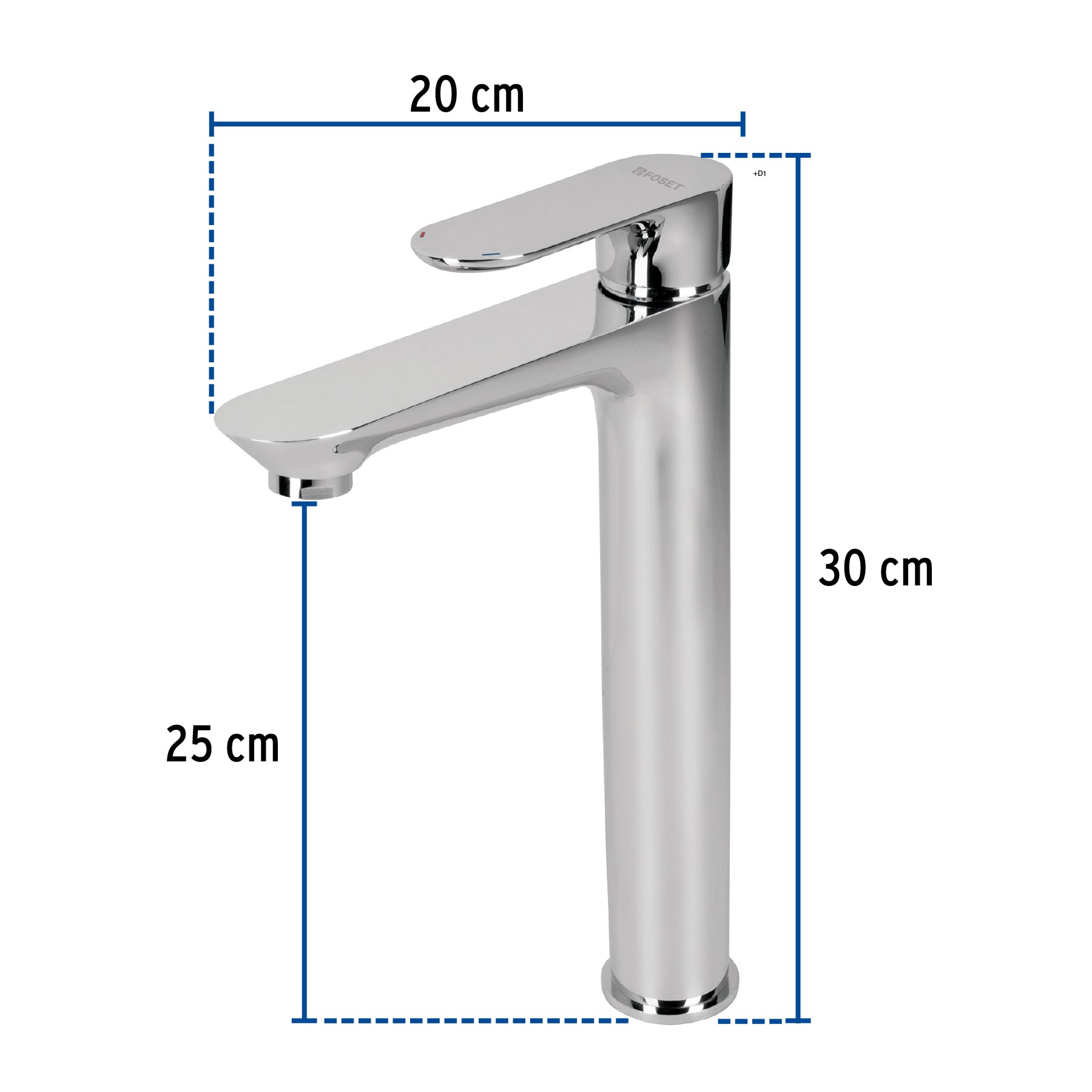 Monomando alto para lavabo, Riviera