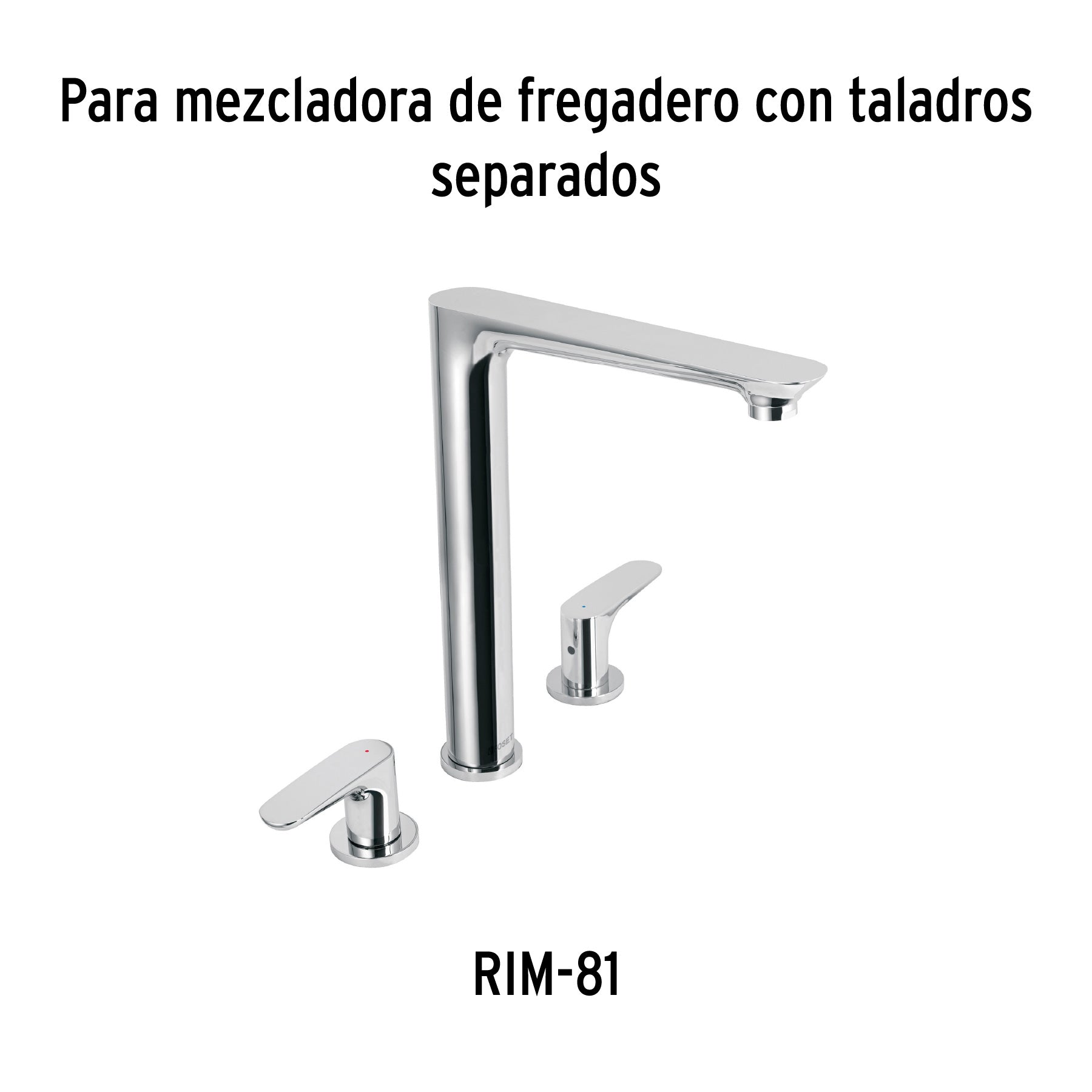 Juego de 2 manerales para lavabo, Riviera
