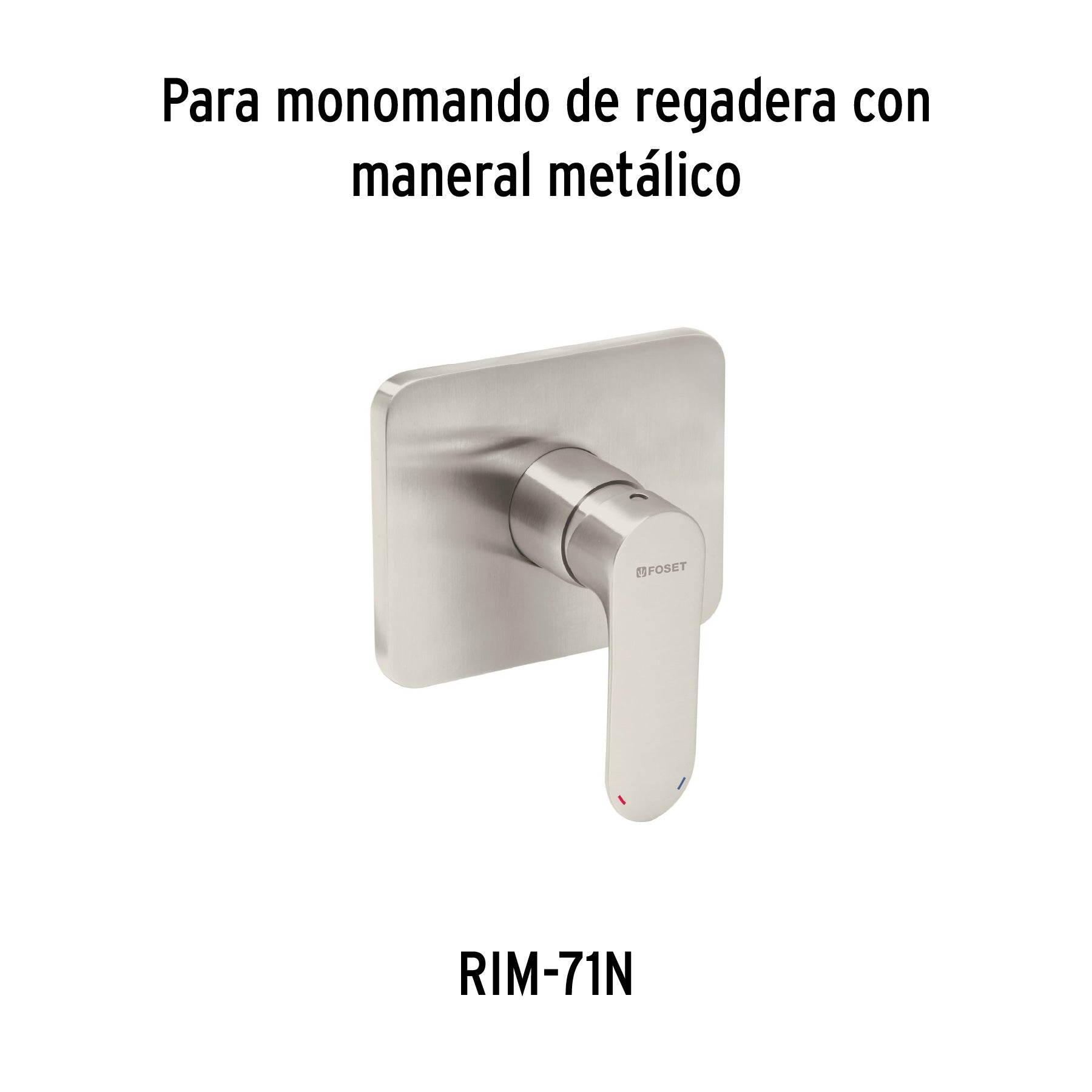 Maneral para monomando, satin, Riviera