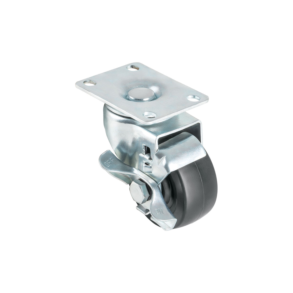 Rodaja hule 3', placa giratoria con freno, buje, 60kg