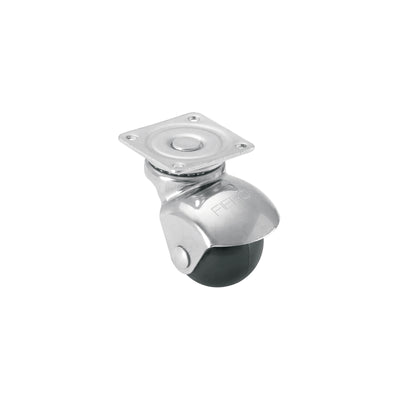 Rodaja esférica, 40 mm con placa