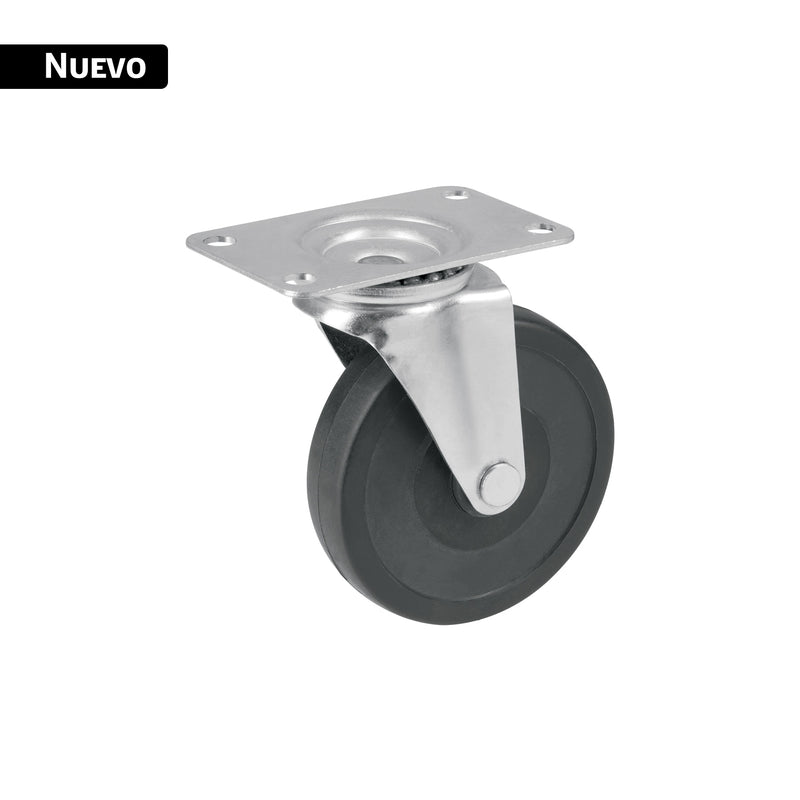 Rodaja de polipropileno 4", placa giratoria para DIA-385P