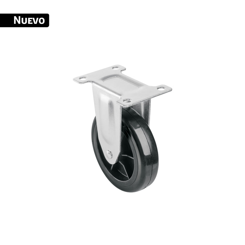 Rodaja de poliuretano 5", placa fija para DIA-300P