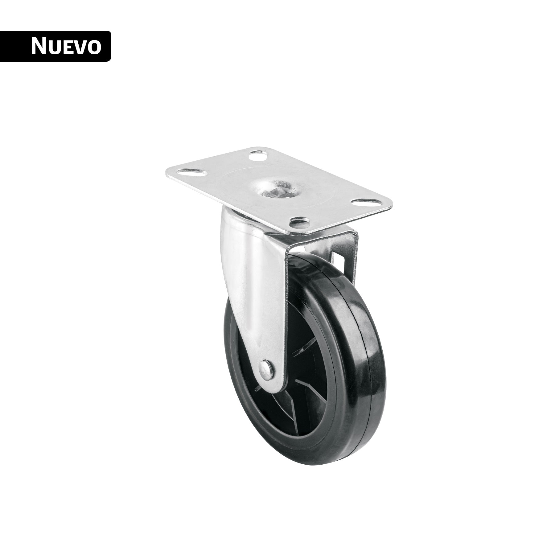 Rodaja de poliuretano 5", placa giratoria para DIA-300P