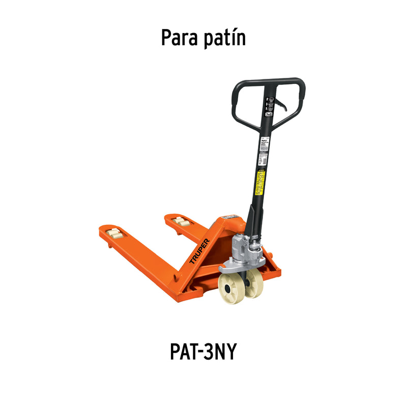 Rodillos para patín traspaleta 3 t, PAT-3NY, 2 piezas